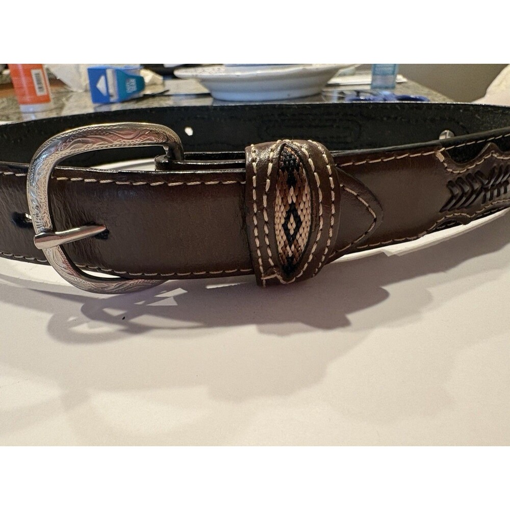 Nocona Boy's Concho and Fabric Western Belt